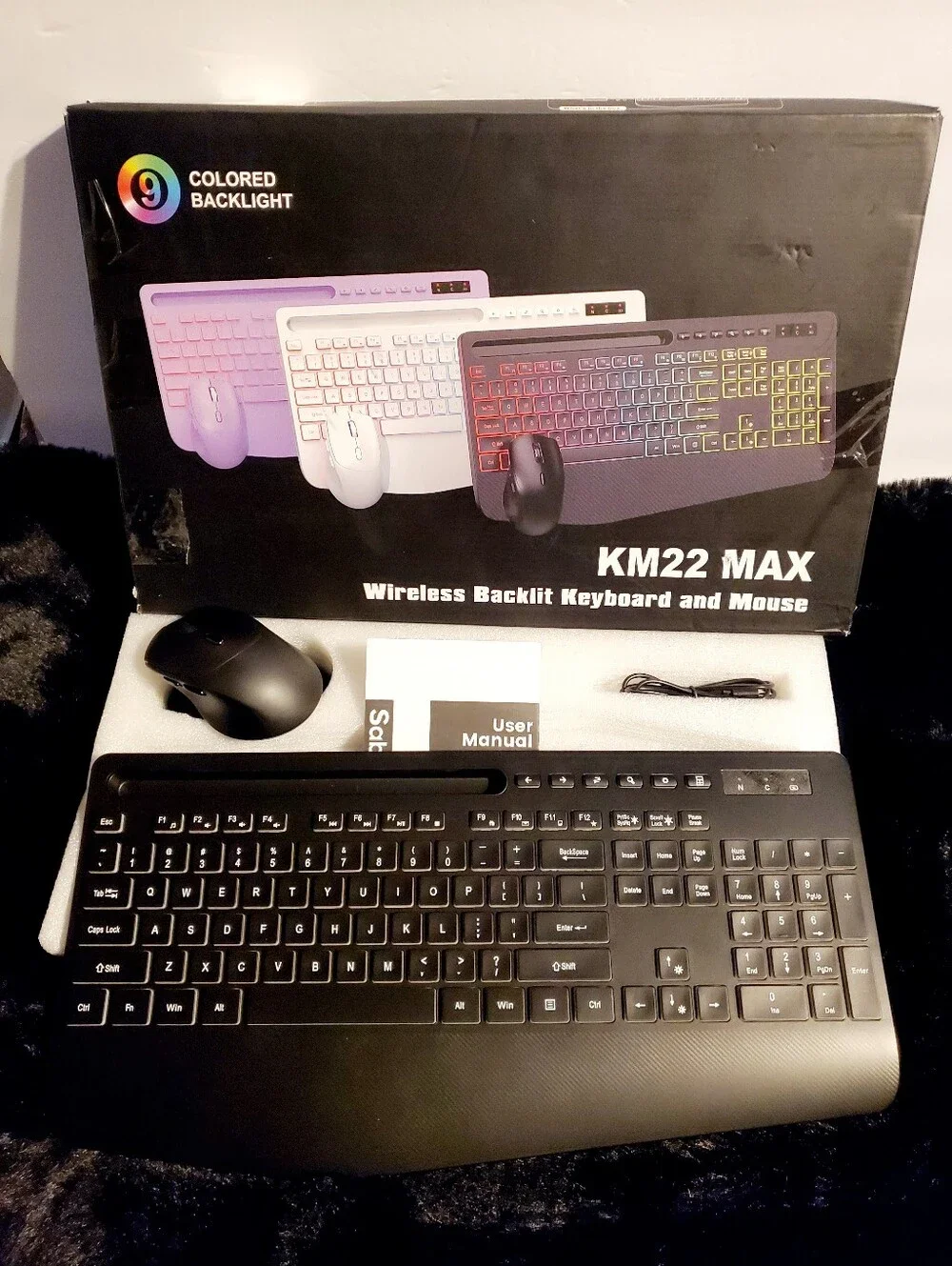 Sablute KM22 MAX Wireless Backlit Keyboard and Mouse Combo